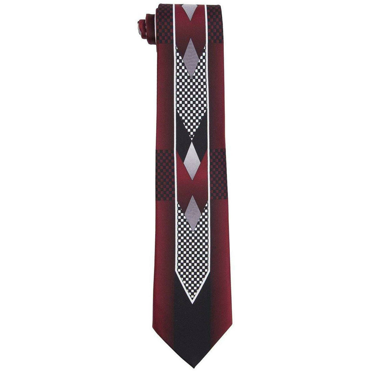 Vittorio Farina Satin Founders Tuxedo Special Print Necktie &amp; Pocket Square by Classy Cufflinks