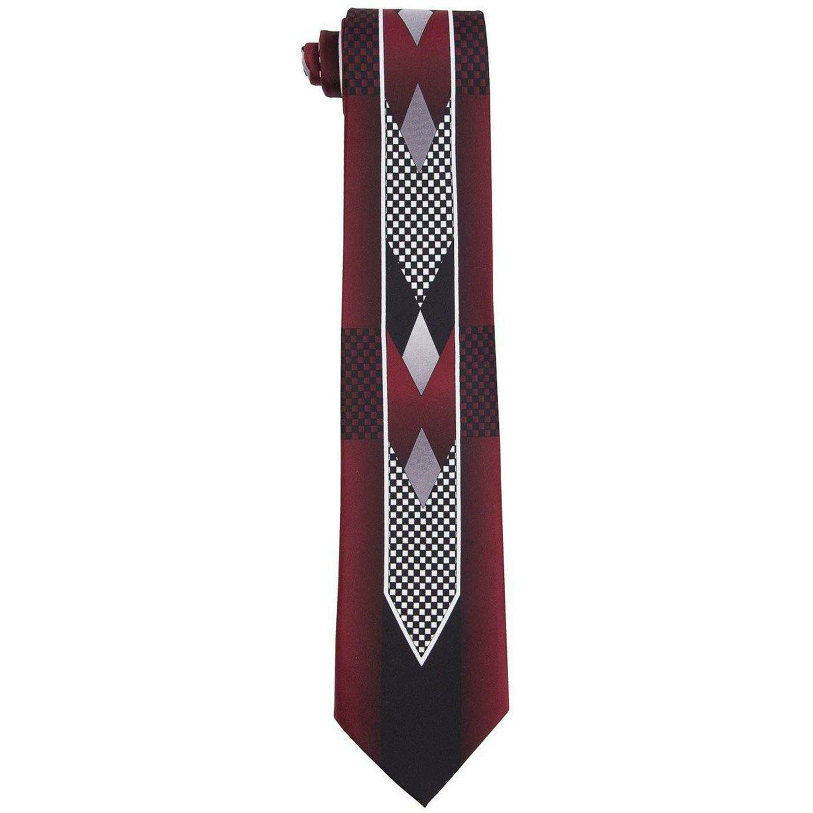 Vittorio Farina Satin Founders Tuxedo Special Print Necktie & Pocket Square by Classy Cufflinks